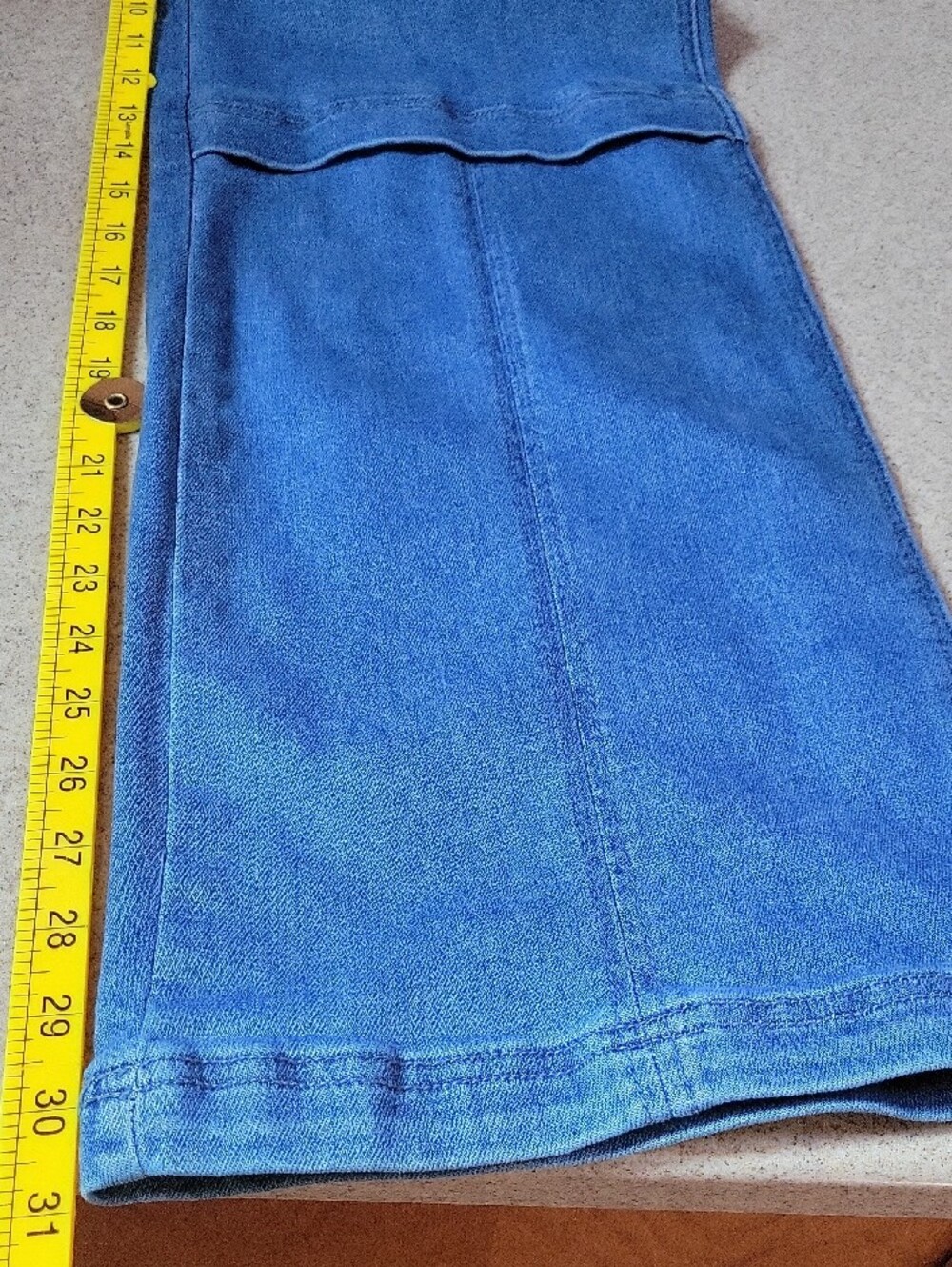 Risen High Rise Wide Leg Cargo Jeans Utility Denim Pants Size 28 Stretch - Picture 11 of 12